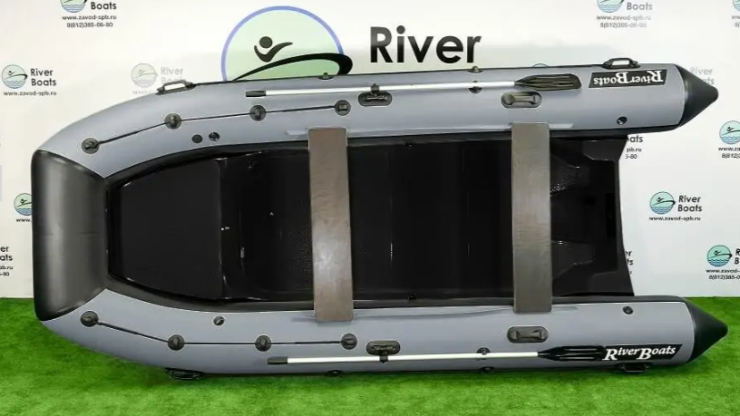 Лодка ПВХ РИБ RiverBoats RB-430 (Встроенный рундук) (транец L — 515 мм)